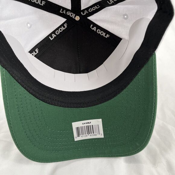 LA GOLF SHIELD HAT | WHITE & GREEN PATCH - Picture 5 of 7